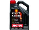 MOTUL 104720 Масло моторное синтетическое 8100 X-Clean C3 5W-40, 4л