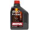 MOTUL 102049 Масло моторное синтетическое 8100 X-clean 5W-40, 2л