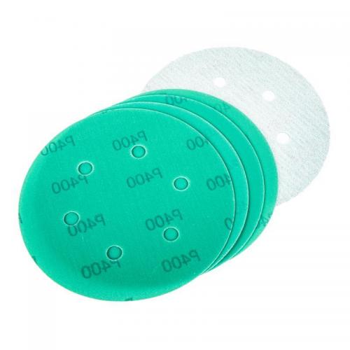 R8010156 Круг абразивный (шлифовальный) d=150 мм P400 с 6 отверстиями под липучку (5шт)