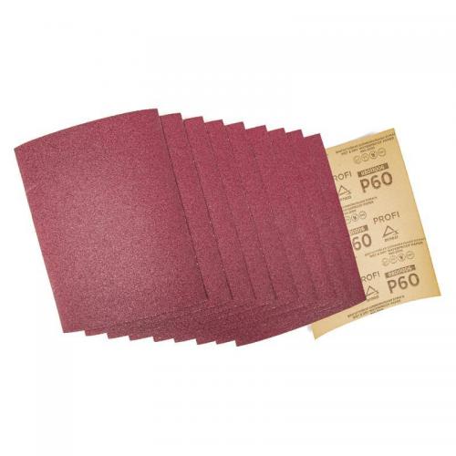 R8011006 Бумага наждачная водостойкая 230x280 мм P60 Profi (10шт)