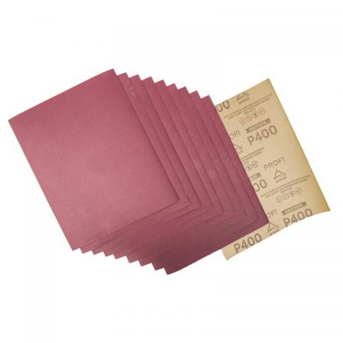 R8011016 Бумага наждачная водостойкая 230x280 мм P400 Profi (10шт)