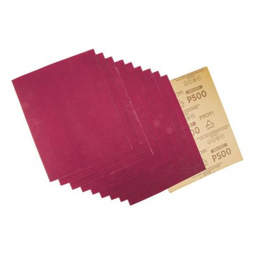 R8011017 Бумага наждачная водостойкая 230x280 мм P500 Profi (10шт)