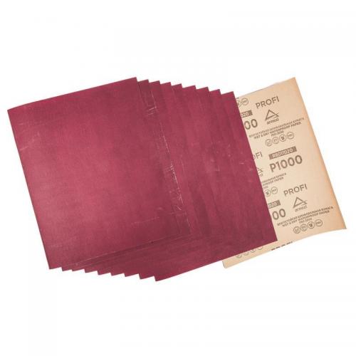 R8011020 Бумага наждачная водостойкая 230x280 мм P1000 Profi (10шт)