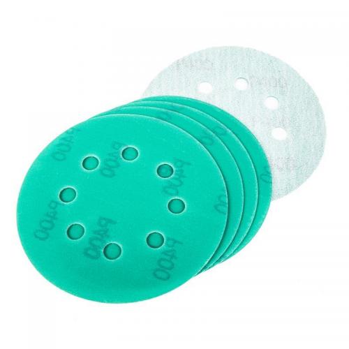 R8010056 Круг абразивный (шлифовальный) d=125 мм P400 с 8 отверстиями под липучку (5шт)