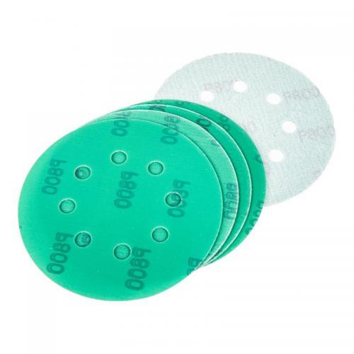 R8010059 Круг абразивный (шлифовальный) d=125 мм P800 с 8 отверстиями под липучку (5шт)
