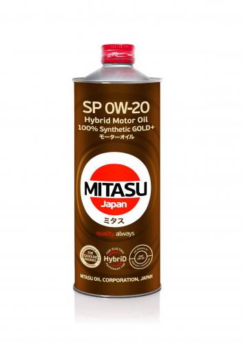 MITASU 0W20 1L МАСЛО МОТОРНОЕ GOLD Plus HYBRID\ API SP; ILSAC GF-6A; 100% Synthetic