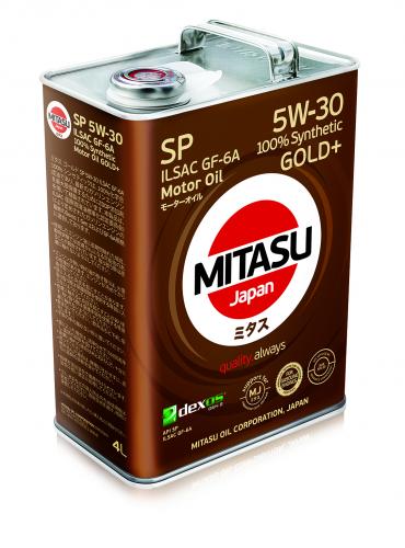 MITASU 5W30 4L МАСЛО МОТОРНОЕ GOLD Plus SP\ API SP;  ILSAC GF-6A; dexos1 Gen 2;  100% Synthetic