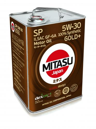 MITASU 5W30 6L МАСЛО МОТОРНОЕ GOLD Plus SP\ API SP;  ILSAC GF-6A; dexos1 Gen 2;  100% Synthetic