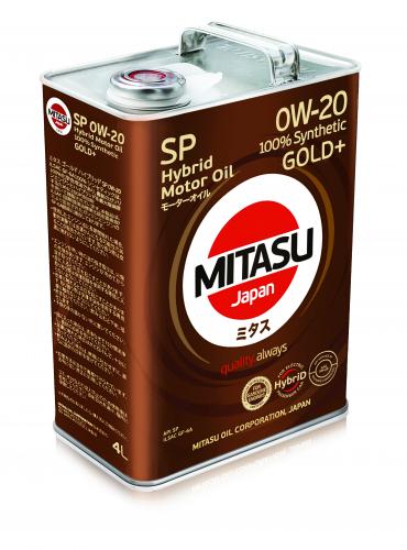 MITASU 0W20 4L МАСЛО МОТОРНОЕ GOLD Plus HYBRID_ API SP  ILSAC GF-6A  100% Synthetic