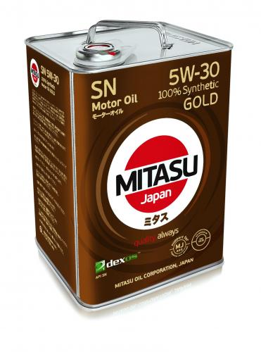 MITASU 5W30 6L МАСЛО МОТОРНОЕ GOLD SN\ API SN; ILSAC GF-5; DEXOS 1;  СИНТ