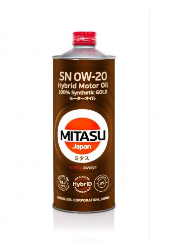 MITASU 0W20 1L МАСЛО МОТОРНОЕ GOLD  HYBRID SN _ API SN  ILSAC GF-5