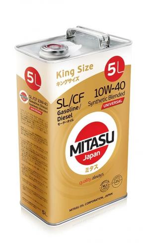 MITASU 10W40 5L МАСЛО МОТОРНОЕ UNIVERSAL SL/CF\ API SL/CF; для  бенз/диз ДВС, Synthetic Blended
