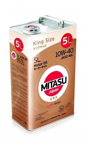 MITASU 10W40 5L МАСЛО МОТОРНОЕ MOTOR OIL SL \ API SL; JASO MA; для  бензиновых ДВС