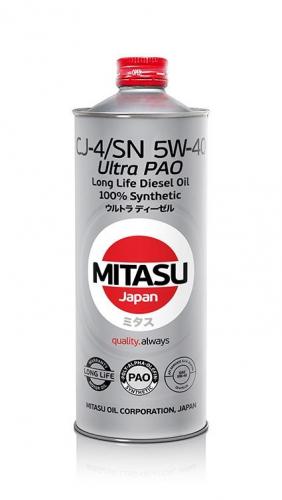 MITASU 5W40 1L МАСЛО МОТОРНОЕ ГРУЗ.ULTRA DIESEL CJ-4/SM (PAO)\API CJ-4, CI-4(Plus)/SM; ACEA E7/E9-08