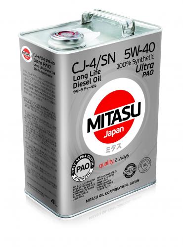 MITASU 5W40 4L МАСЛО МОТОРНОЕ ГРУЗ.ULTRA DIESEL CJ-4/SM (PAO)\API CJ-4, CI-4(Plus)/SM; ACEA E7/E9-08