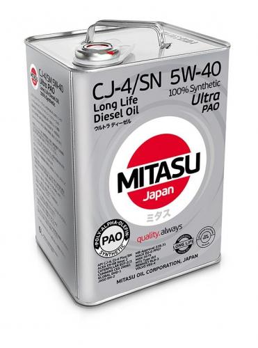 MITASU 5W40 6L МАСЛО МОТОРНОЕ ГРУЗ.ULTRA DIESEL CJ-4/SM (PAO)\API CJ-4, CI-4(Plus)/SM; ACEA E7/E9-08