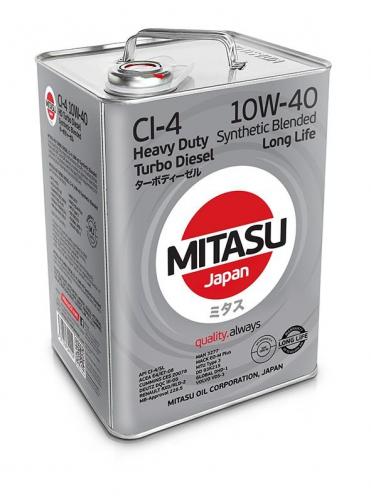 MITASU 10W40 6L МАСЛО МОТОРНОЕ ГРУЗОВОЕ HEAVY DUTY DIESEL CI-4 ПОЛУСИНТ