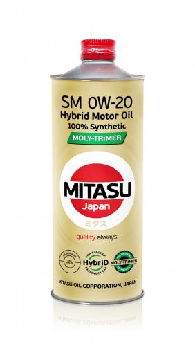 MITASU 0W20 1L МАСЛО МОТОРНОЕ MOLY-TRiMER HYBRID API SM/ILSAC GF-4/ACEA A1/B1-04 СИНТ