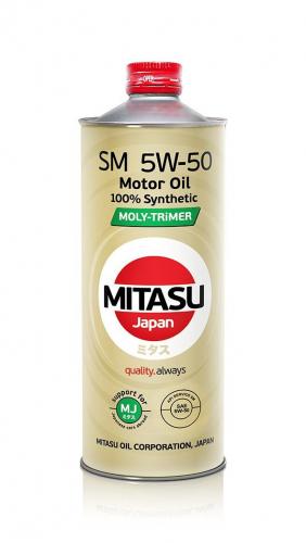 MITASU 5W50 1L МАСЛО МОТОРНОЕ MOLY-TRiMER SM \ API SM; 100% Synthetic