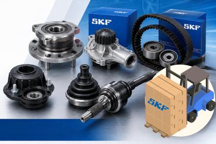 Поступление продукции бренда SKF на склад компании Автобай