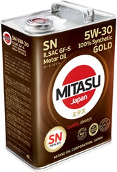 MITASU MJ-101-4 Масло моторное синтетическое GOLD 5W-30, 4л
